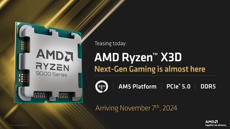 AMD Ryzen 9000X3D Çipleri 7 Kasım’da Piyasaya Çıkıyor